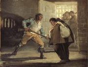 Francisco Goya El Maragato Points a gun oil painting